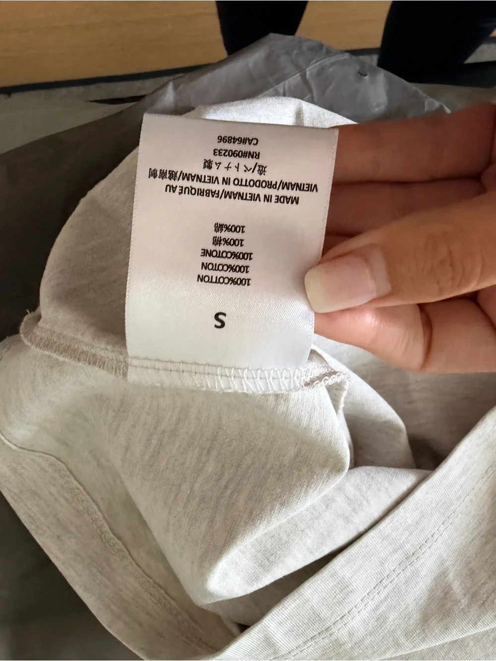 New Fear of God Essentials Short Sleeve Tee in Light Grey
